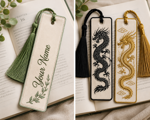 Custom Embroidered Bookmark